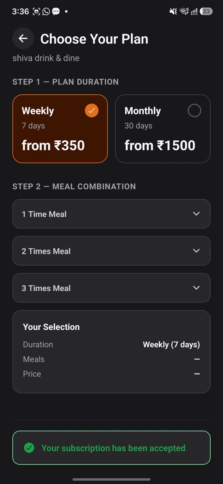 MealBox screenshot 1